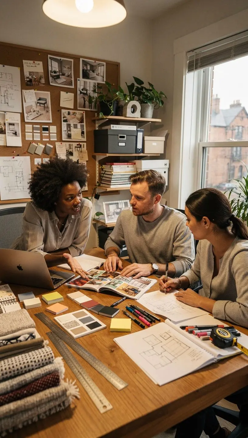 Przytulna sypialnia z ciepłym oświetleniem i elegancką pościelą.