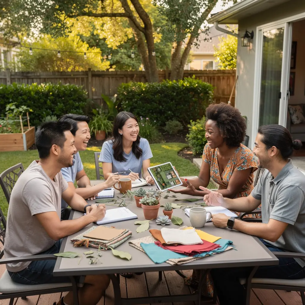 Nowoczesny salon z minimalistycznym wystrojem i jasnymi kolorami.
